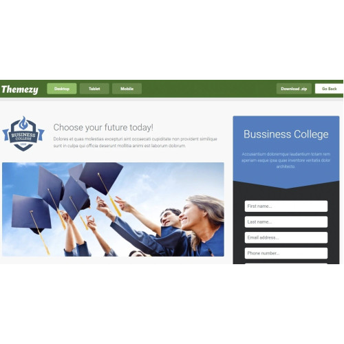 HTML CSS шаблон образовательного сайта колледжа или курсов 2023