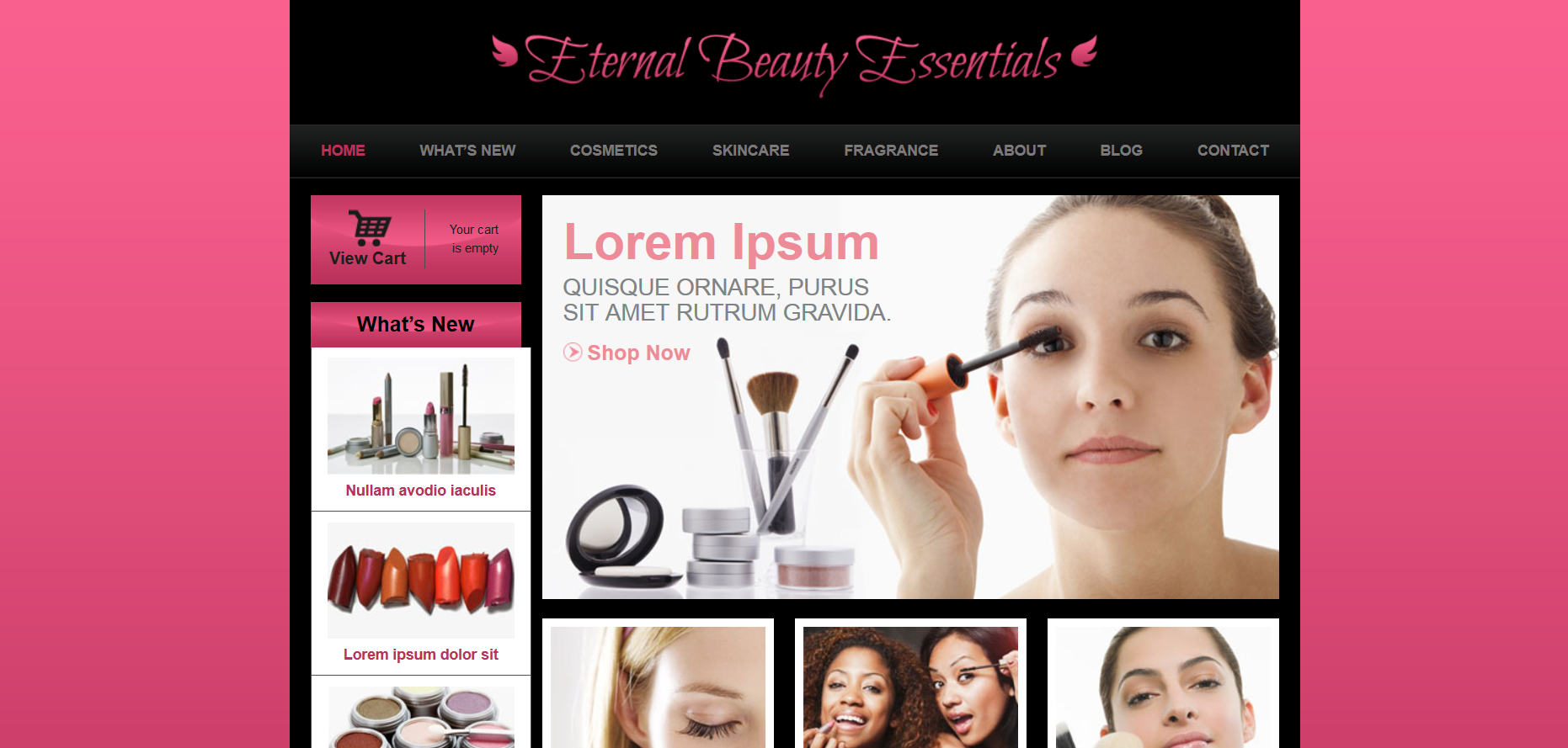 Шаблон сайта Красота №653