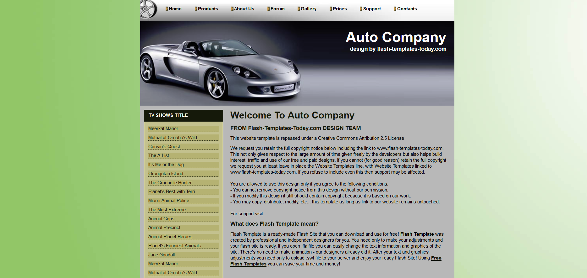 Шаблон сайта Авто №335