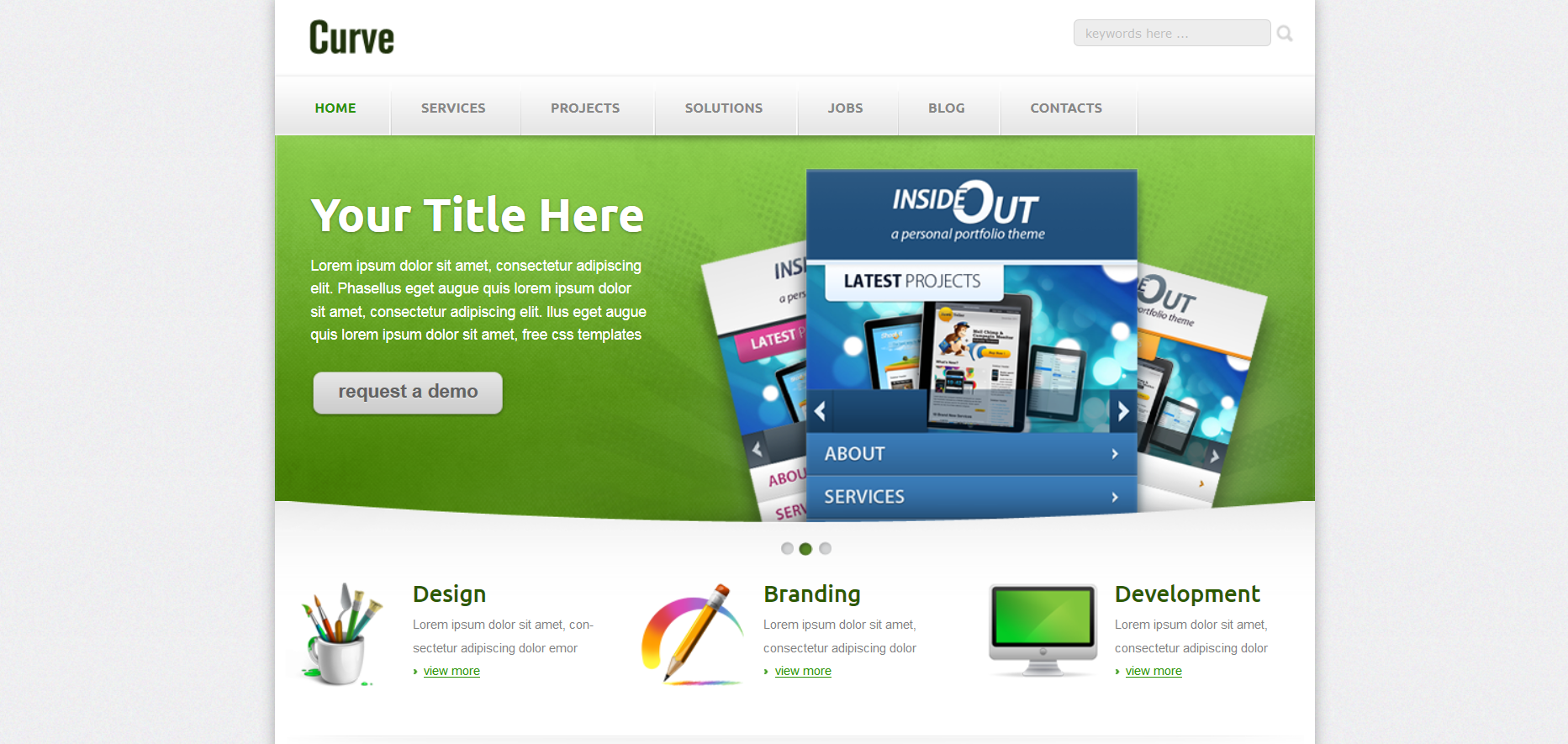 Шаблон сайта Дизайн №533