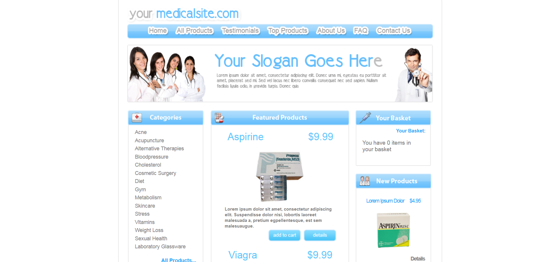 Шаблон сайта Медицина №357