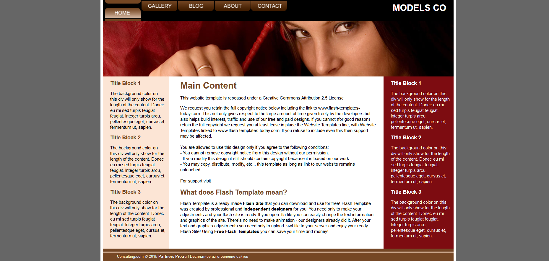 Шаблон сайта Персональные №281